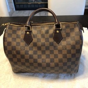 Lois Vuitton Damier Ebone Speedy 35